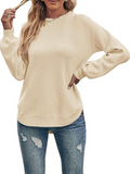 Damen Pullover 2026 — Kuscheliger Strickpullover Oversized mit Seitenschlitz